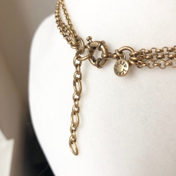 J Crew golden leaves necklace - Picture 5 of 9